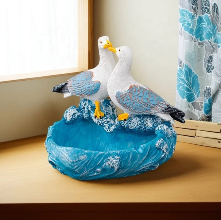 Seagull Couple Decorative Figurine