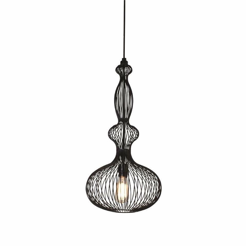 Modern Sculptural Wireframe Pendant Light