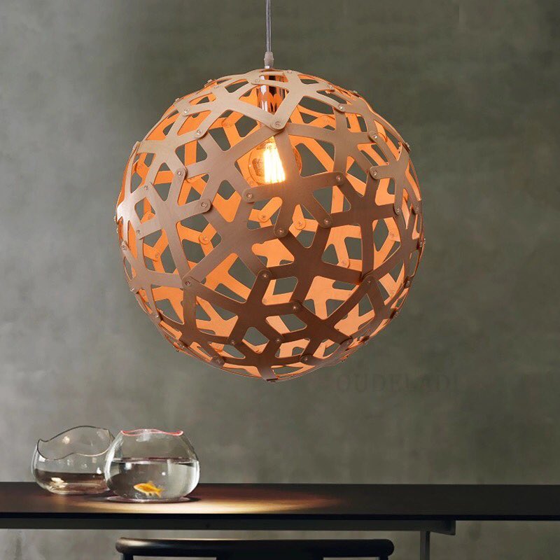 Contemporary Geometric Globe Pendant Light