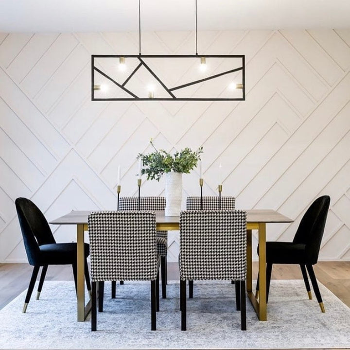 Modern Linear Geometric Pendant Light