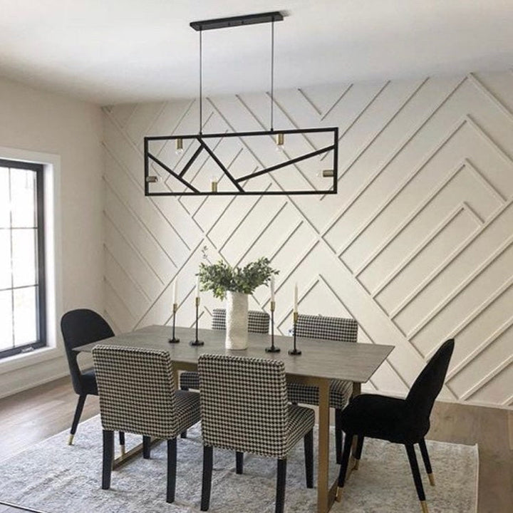 Modern Linear Geometric Pendant Light