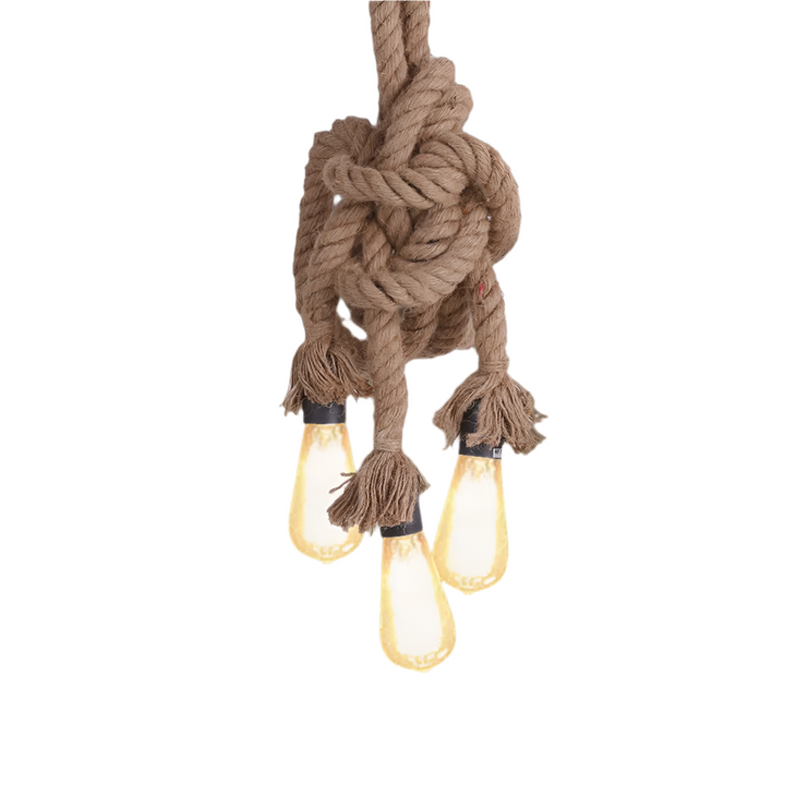 Rustic Rope Pendant Light