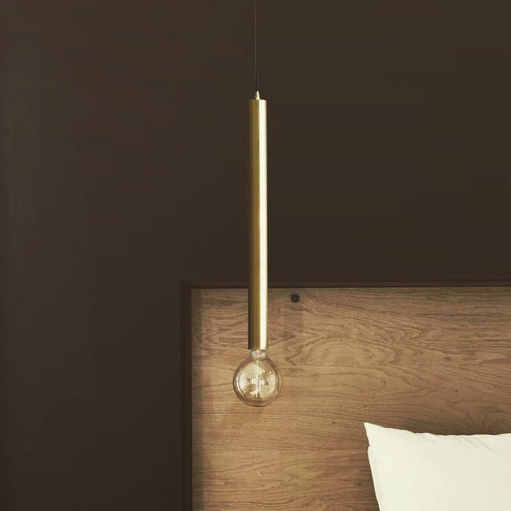 Modern Gold Pendant Lights with Sleek Cylindrical Design