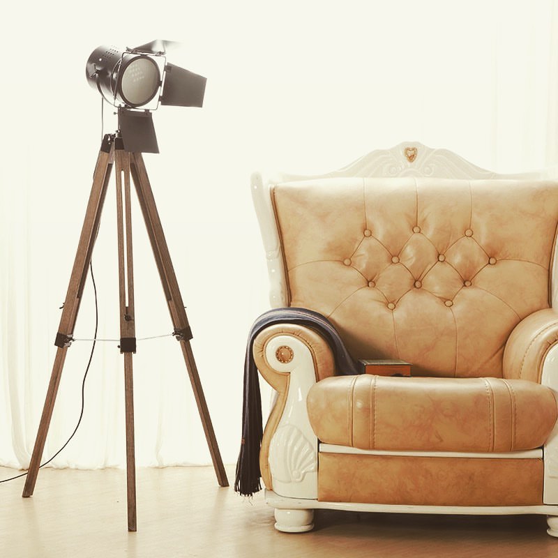 Tripod Spotlight Floor Lamp