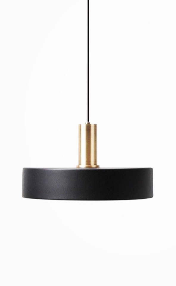 Modern Black and Brass Pendant Lights
