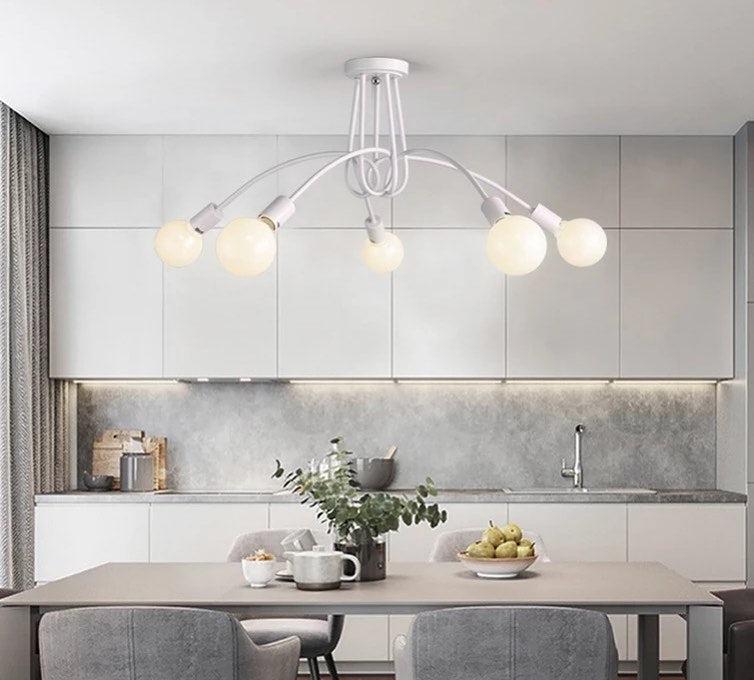 Modern White Ceiling Light