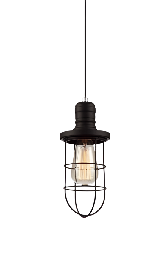 Industrial Cage Pendant Lights with Vintage Design