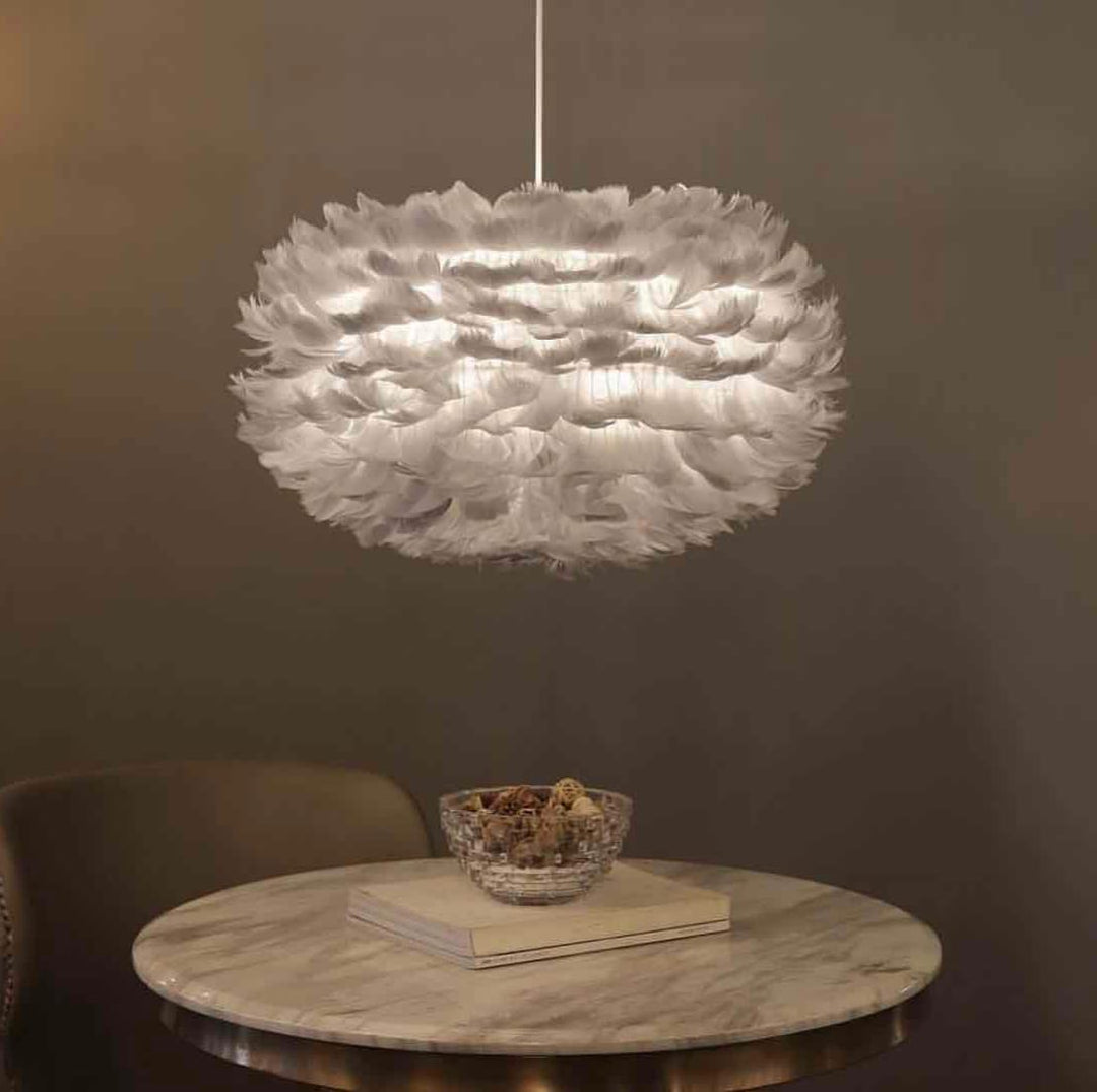 Elegant Feather Pendant Light