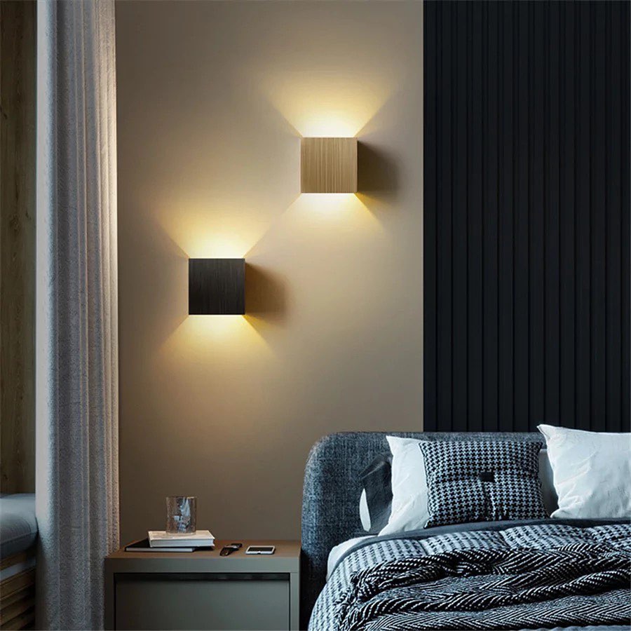 Modern Cube Wall Light - Up and Down Lighting