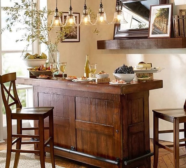 Vintage Pendant Lights with Glass Bell Shades