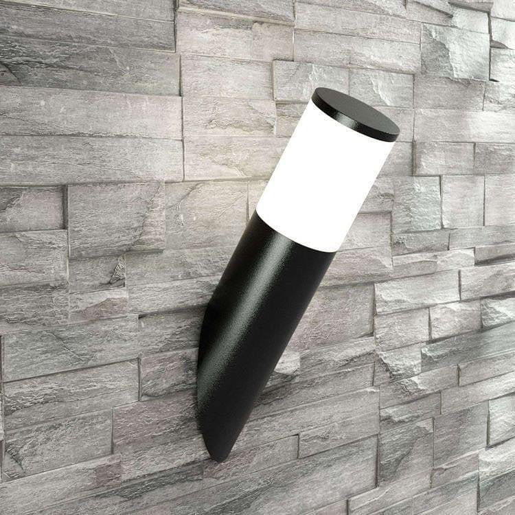 Modern LED Outdoor Wall Light with Black and White Cylindrical Design