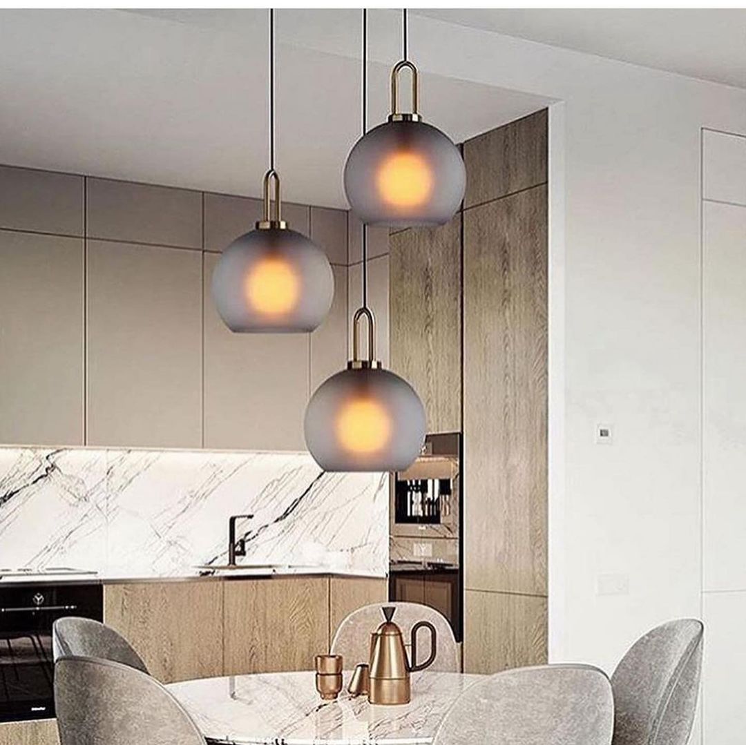 Modern Frosted Glass Pendant Light