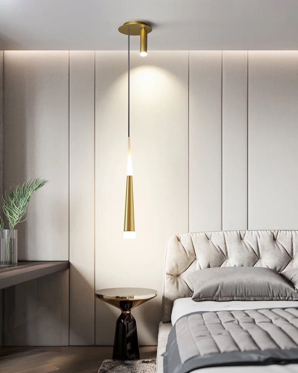 Modern Gold Pendant Light