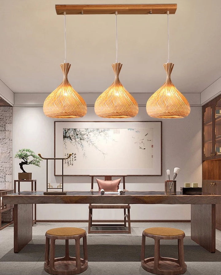 Handcrafted Woven Bamboo Pendant Light