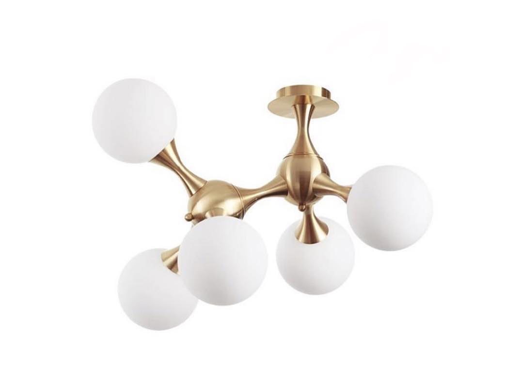 Modern Gold Chandelier