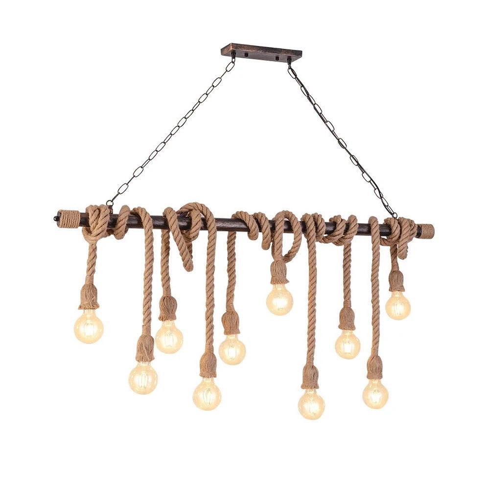Rustic Rope Chandelier