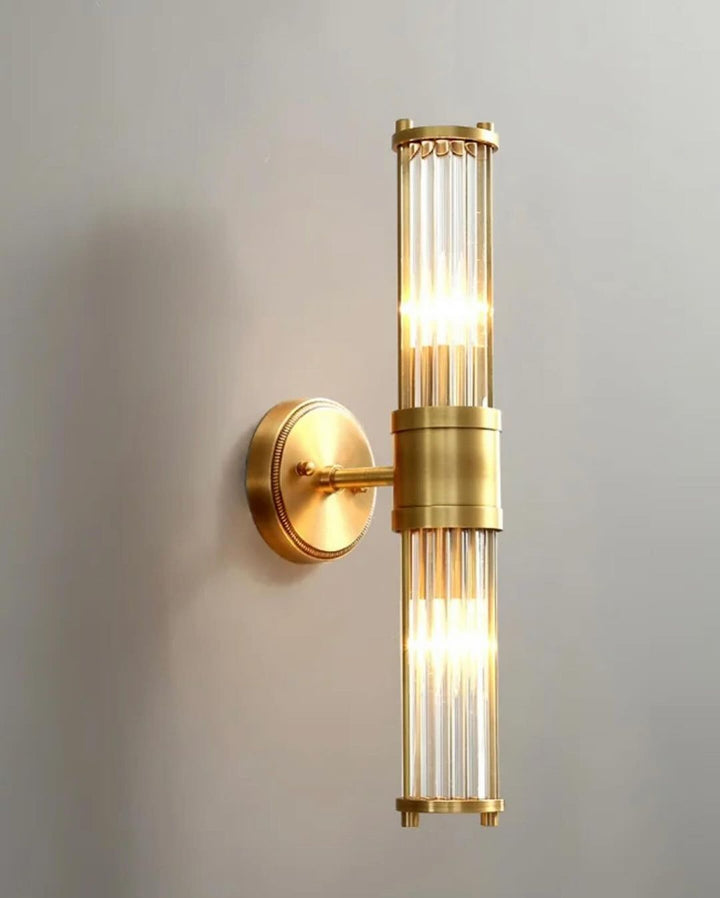 Elegant Wall Sconce with Gold Accents