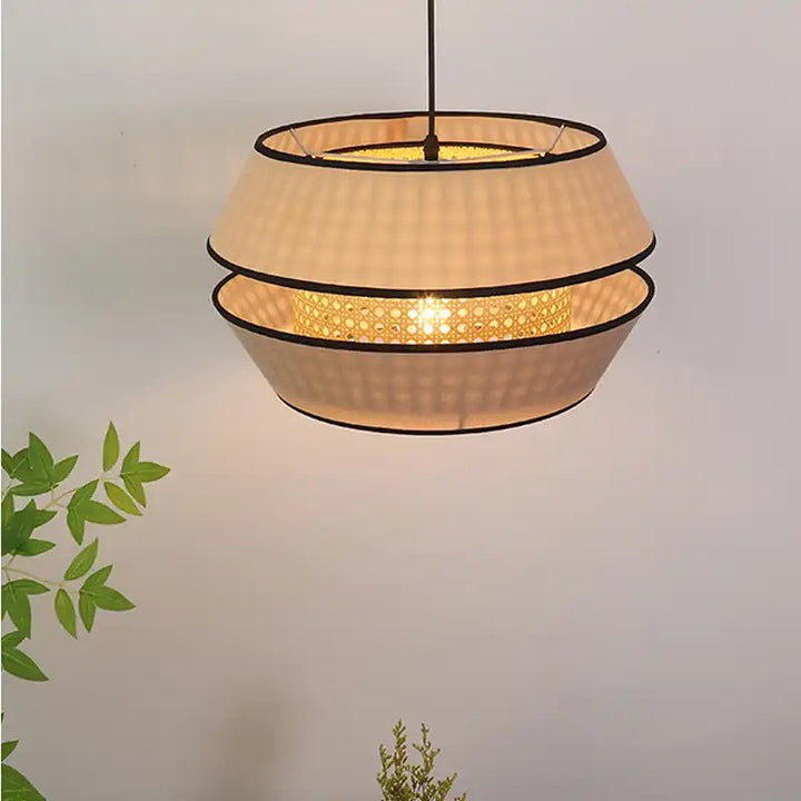 Modern Layered Pendant Light with Warm Glow