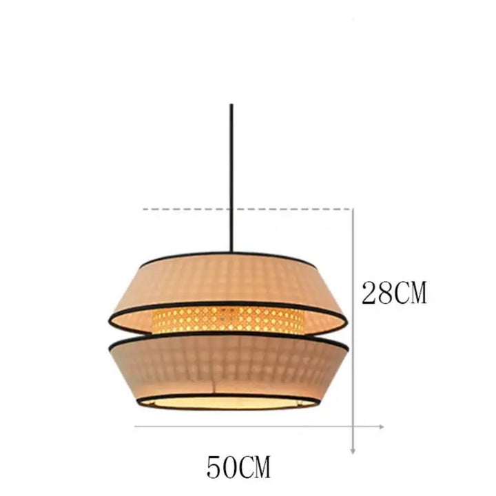 Modern Layered Pendant Light with Warm Glow