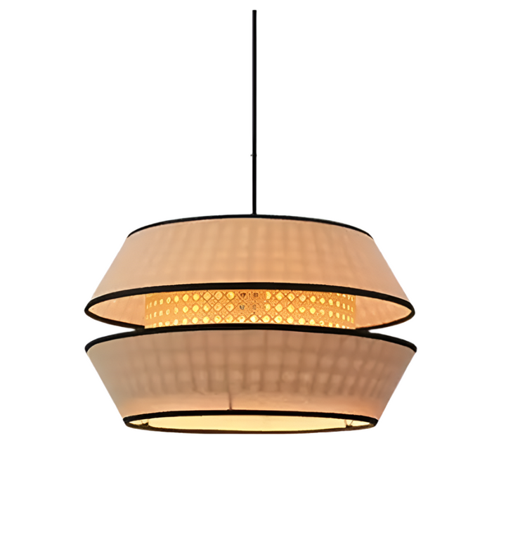 Modern Layered Pendant Light with Warm Glow