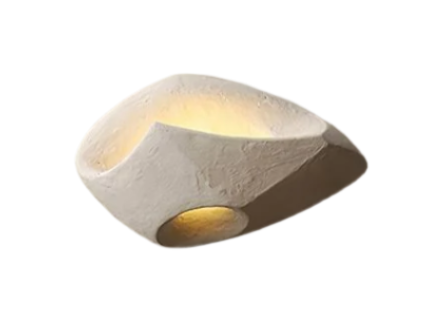 Artistic Modern Wall Sconce - Organic Stone Design