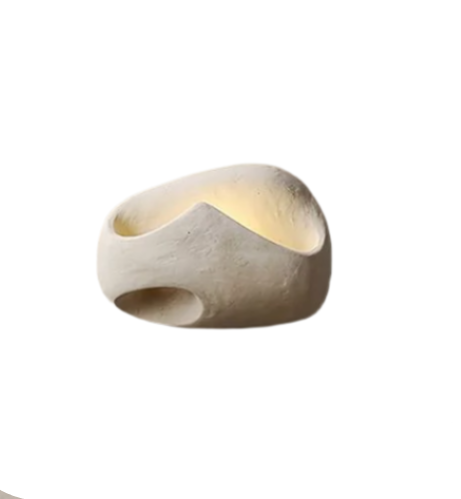 Artistic Modern Wall Sconce - Organic Stone Design