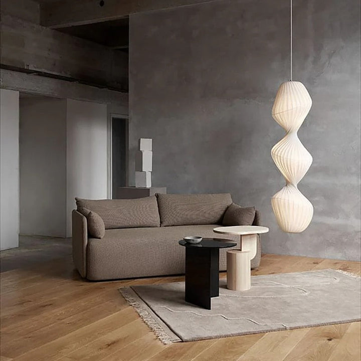 Modern TWIST Sculptural Pendant & floor Light