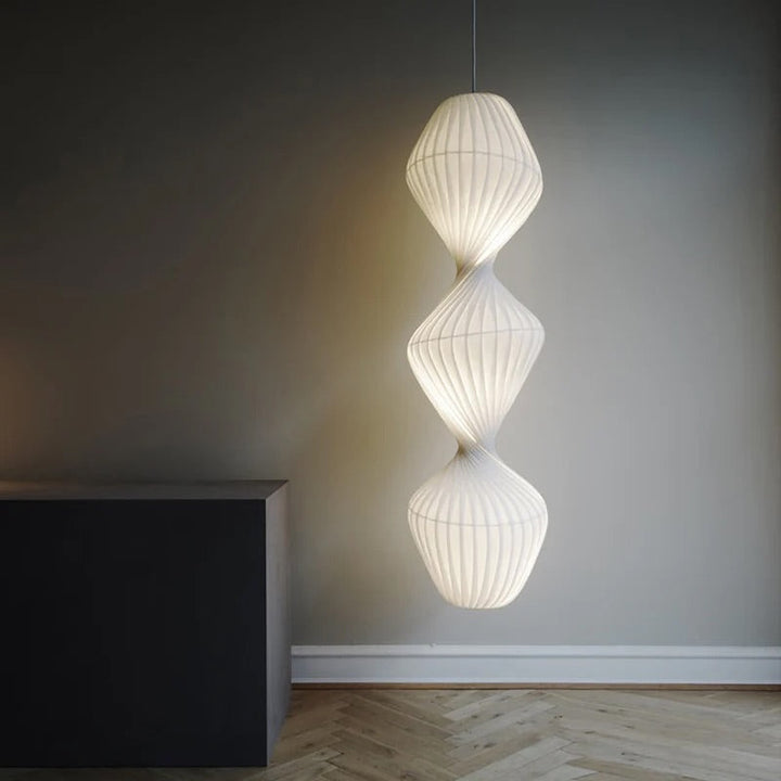 Modern TWIST Sculptural Pendant & floor Light