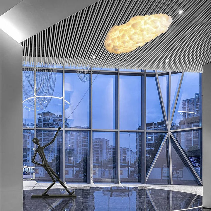 Sculptural Cloud STATUE floor lamp with Art Figure Base