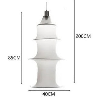 Modern LED Layered Fabric Pendant Lights