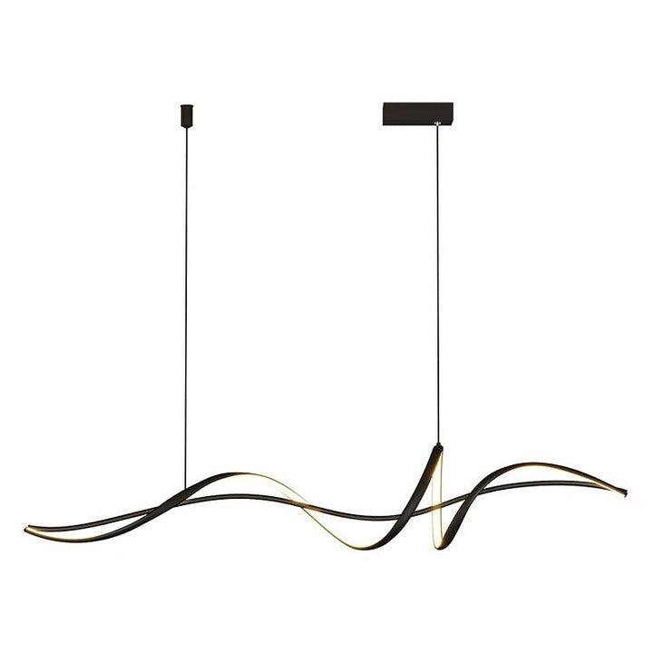 Modern Wave LED Chandelier linear Light