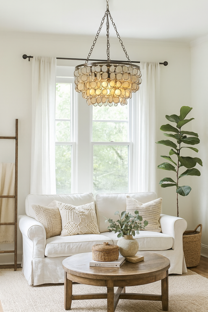 Elegant Shell Chandelier