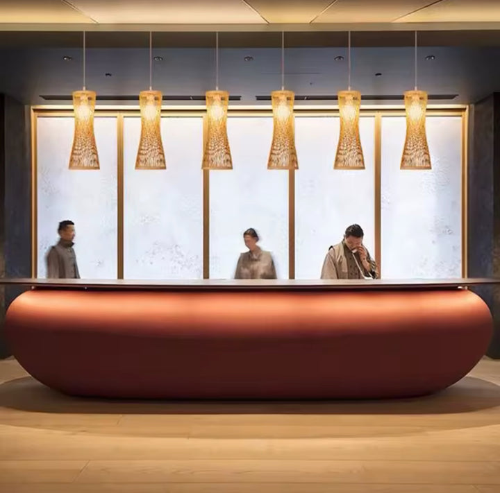 Modern Woven Bamboo Pendant Light