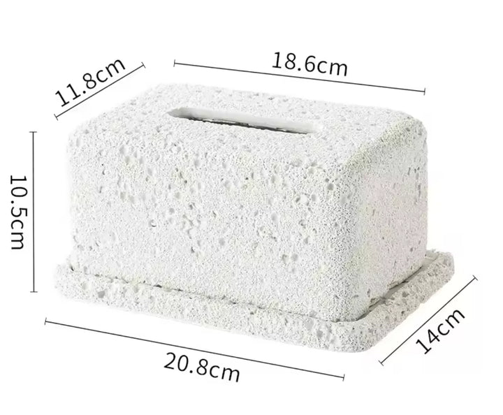 Lava Rock-Style Tissue Box Holder