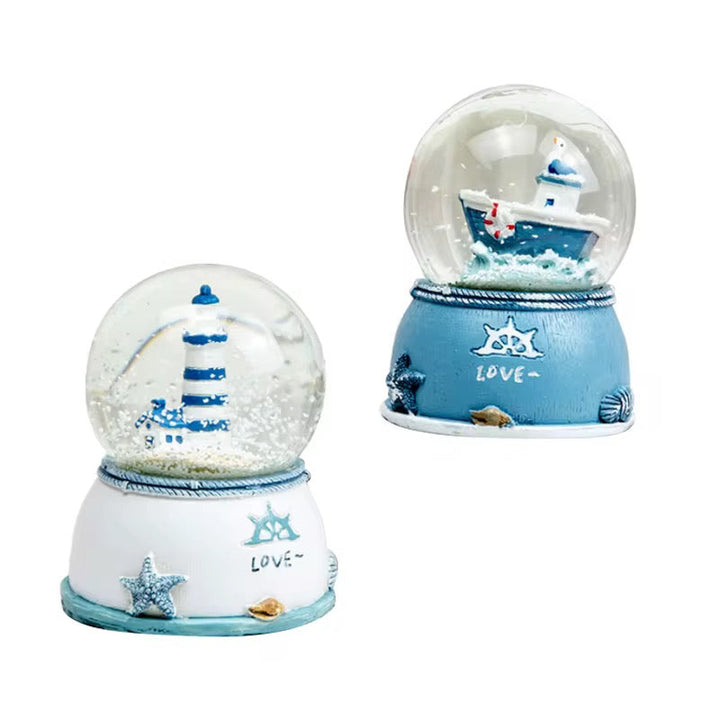 Nautical Snow Globe Set