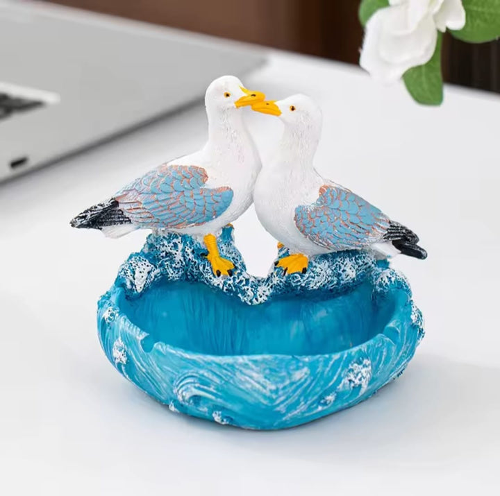 Seagull Couple Decorative Figurine