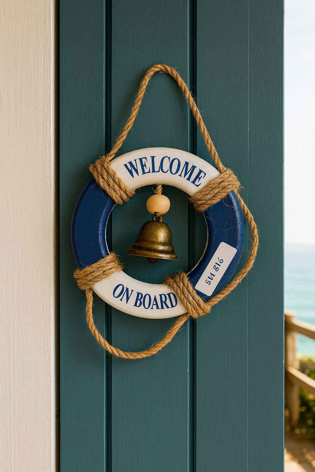 Welcome Aboard Lifebuoy Decor 8 cm