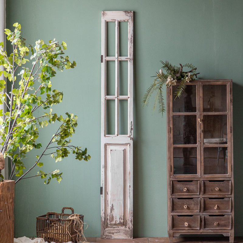 Vintage Distressed Wooden French-Style Door Panel
