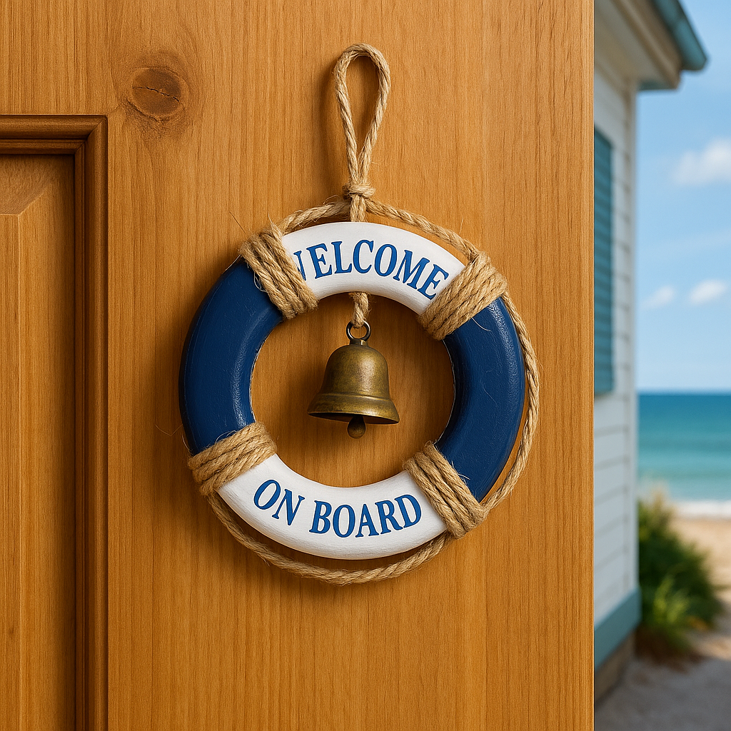Welcome Aboard Lifebuoy Decor 8 cm