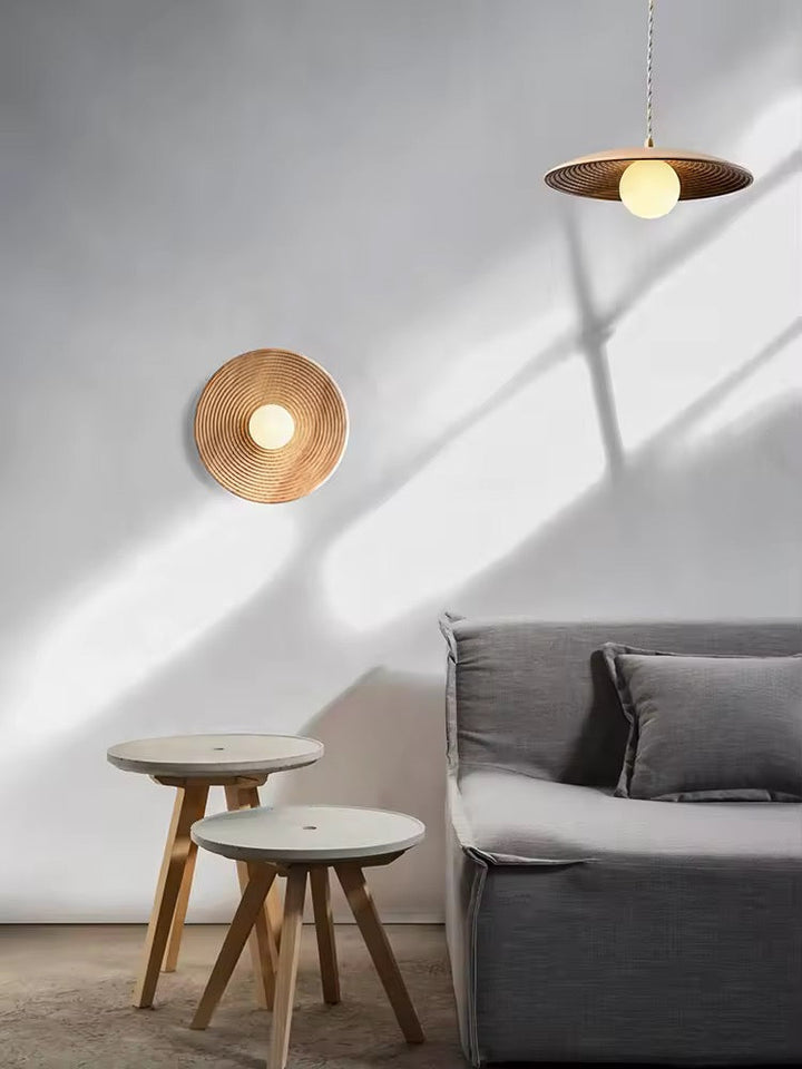 Rustic Woven Wall Sconce with Warm Ambient Glow