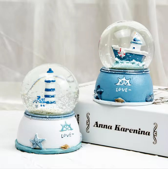Nautical Snow Globe Set