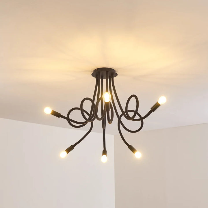 Modern Wave Ceiling Light Fixture
