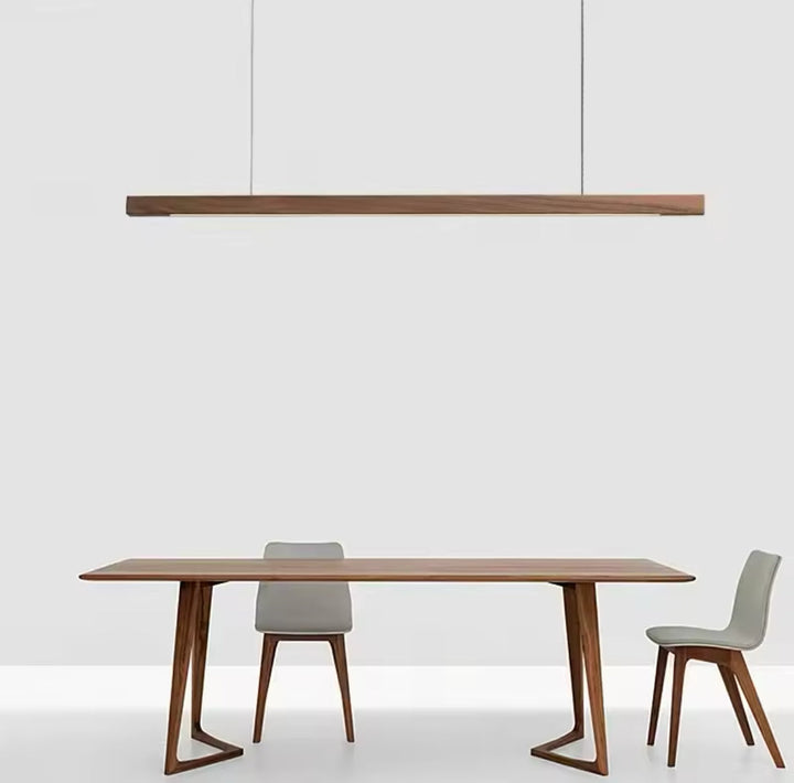 Modern Wooden Linear Pendant Light