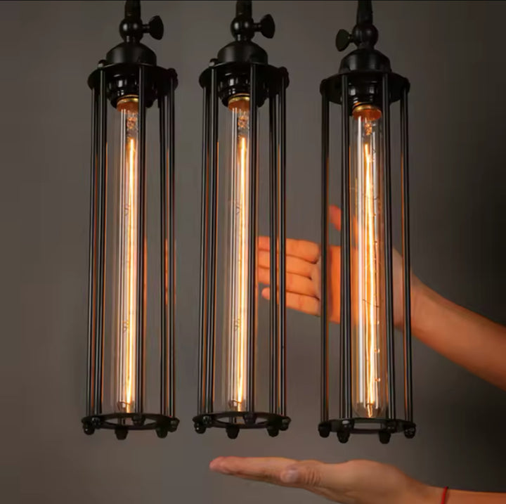 Industrial Tubular Edison Pendant Light
