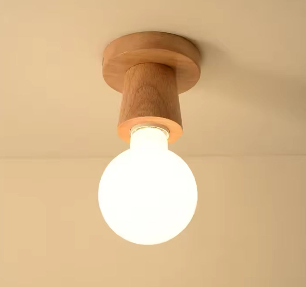 Minimalist Wood Ceiling Light