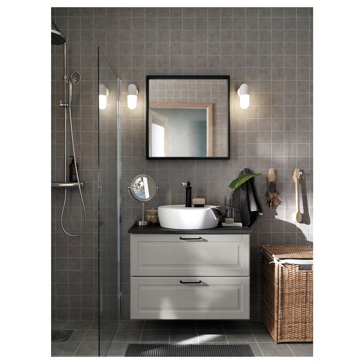 Wall mirror 65x65 black