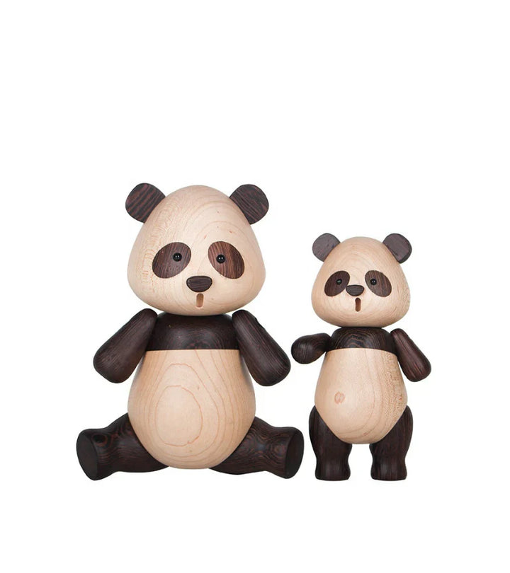 Wooden Panda Figurines