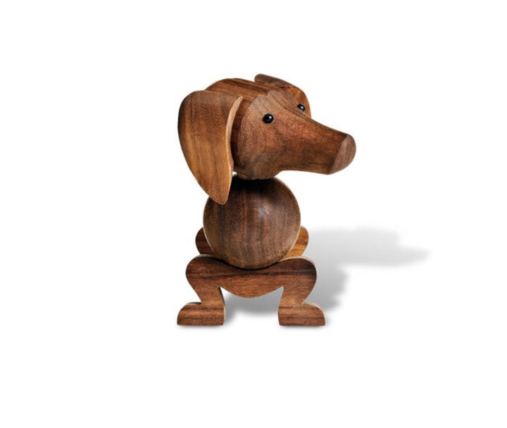Wooden Dog Figurine