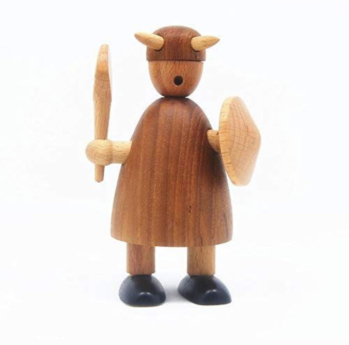 Wooden Viking Figurine