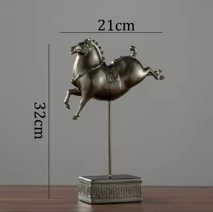 Warrior Horse Sculpture Set of 3